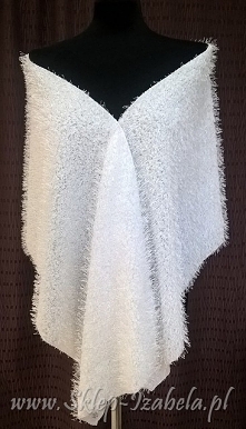 biały szal, do sukienki na ...
