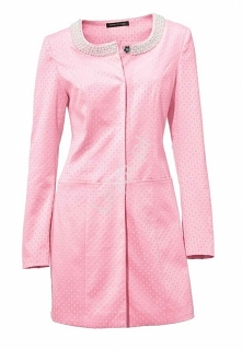 asnoróżowy długi żakiet ze ...