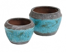 piękne, turkusowe donice Azurro marki Belldeco - sklep internetowy tendom.pl