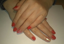 Semilac Legendary Red i syrenka black 2 Indigo