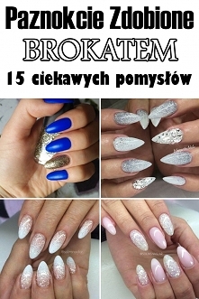 15 ciekawych pomysłów na paznokcie zdobione brokatem