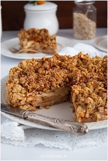 Szarlotka z płatkami owsianymi