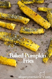Jak zrobić pieczone frytki z dyni ? How to prepare baked pumpkin fries? Easy recipe