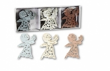 Drewniane ozdoby - na choinkę, na drzwi, do okna lub do dekoracji świątecznego stroika.