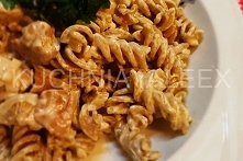 Makaron z kurczakiem i kurkami w sosie śmietanowym wg Aleex