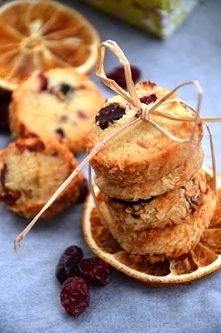 Kruche ciasteczka z żurawin...