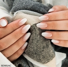 Semilac 203 + White Cream Art