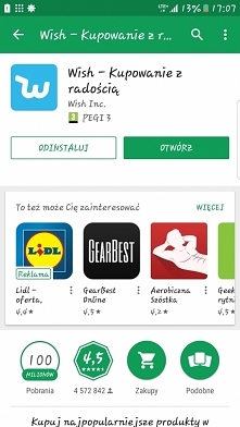 Jakie jest wasze zdanie na temat  internetowego sklepu wish?? proszę o komentarze