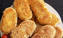 Kotlety ziemniaczane z serkiem wiejskim