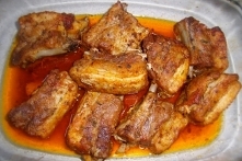 Żeberka pieczone w rękawie