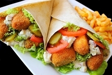 Tortilla z Chrupiącą Rybą i...