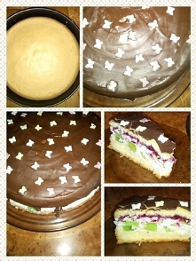 Biszkopt z kremem jogurtowy...