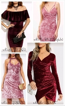 #FB: BLACKDEER.ONLINESHOP

Welurowe sukienki to absolutny hit! Miękkie, połyskujące i niesamowicie zmysłowe - znakomicie sprawdzą się w stylizacjach na ten sezon. Bardotka, body...