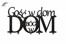 Gość w Dom Bóg w Dom - wieszak na ubrania - art-steel.pl