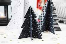 choinka z papieru - wraz ze wzorem do pobrania