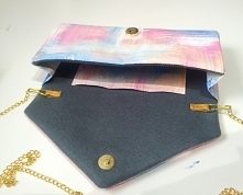 Torebka, kopertówka ręcznie malowana i szyta. Po więcej zapraszam na FB: toyza