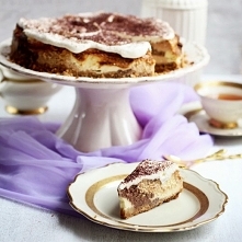 Trójkolorowy sernik orzechowo-czekoladowo-waniliowy