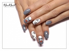 Słodkie reniferki, a kolorek to Cuddle Me - jak trafnie :)