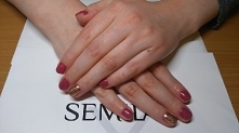 Semilac 005 i Indigo metalmanix Pink gold