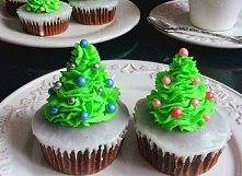 Babeczki - Bożonarodzeniowe Choinki