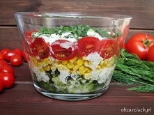 Sałatka brokułowa z sosem koperkowym