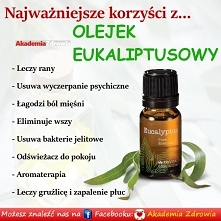 KORZYŚCI ZDROWOTNE OLEJKU EUKALIPTUSOWEGO