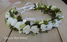 wianek ręcznie wykonany, komunia, wesele