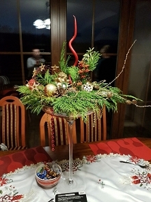 Stroik w szklanym kielichu