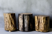 Pieńki w formie stoliczków ...