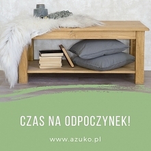 ława kawowa do salonu wykończona naturalnym woskiem