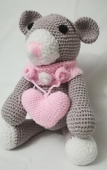 Miś gotowy na Walentynki.