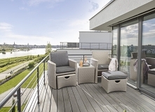 Ciekawy kompaktowy i składany zestaw wypoczynkowy CUPIDO na niewielkie przestrzenie od Kettler-a