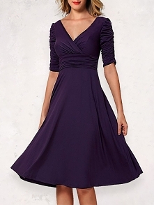 Casual Pleated Wrapped V Neck Midi Dress
Rozmiar: S, M, L, XL
Kolor: purple