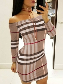 Plaid Slash Neck Bodycon Mini Dress
Rozmiar: S, M, L, XL, 2XL
Kolor: coffee