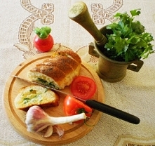 Bagietka maślana zapieczona