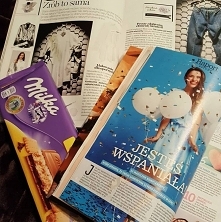 Popołudnie z gazetą i czekoladą!