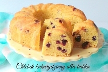 Chlebek kukurydziany z żurawiną alla babka