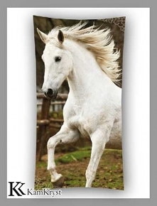 Nowy ręcznik bawełniany z koniem - 70x140 cm 100% bawełna