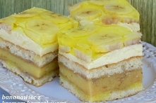 bananowiec z kremem karpatkowym