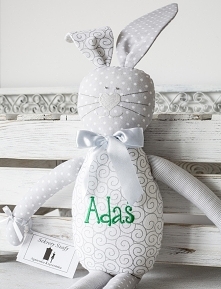 diy handmade rękodzieło przytulanka dladziecka dladzieci szmacianka bunny królik pokójdziecięcy