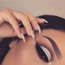 make up, eye, eyebrown, nails