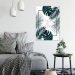 Plakat z tropikalnymi liśćmi : "My home is my jungle" Modna dekoracja wpasuje się w niemal każde pomieszczenie.