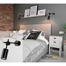 EYE to nowoczesny kinkiet o efektownym designu. Klosz jest w kształcie stalowej tuby. Lampa dająca światło kierunkowe, możliwość ustawienia kierunku oświetlenia. Oprawa w kolorz...