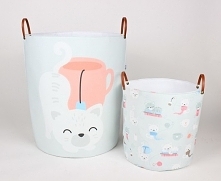 Komplet dwóch pojemników w kotki