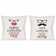 Komplet poduszek dla rodziców, do zamówienia w naszym sklepie.