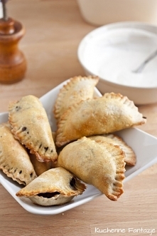 Pieczone pierogi z grzybami