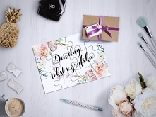 Puzzle dla świadkowej z pytaniem "Czy zostaniesz moją świadkową?"  z dowolną grafiką