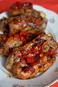 Żeberka w sosie miodowym