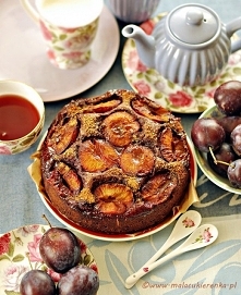 czekoladowe ciasto ze sliwkami