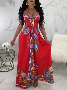 Boho Tribal Print Plunge Halter Backless Maxi Dress
Rozmiar: S, M, L, XL, 2XL
Kolor: red